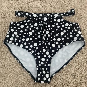 High waisted bikini bottom